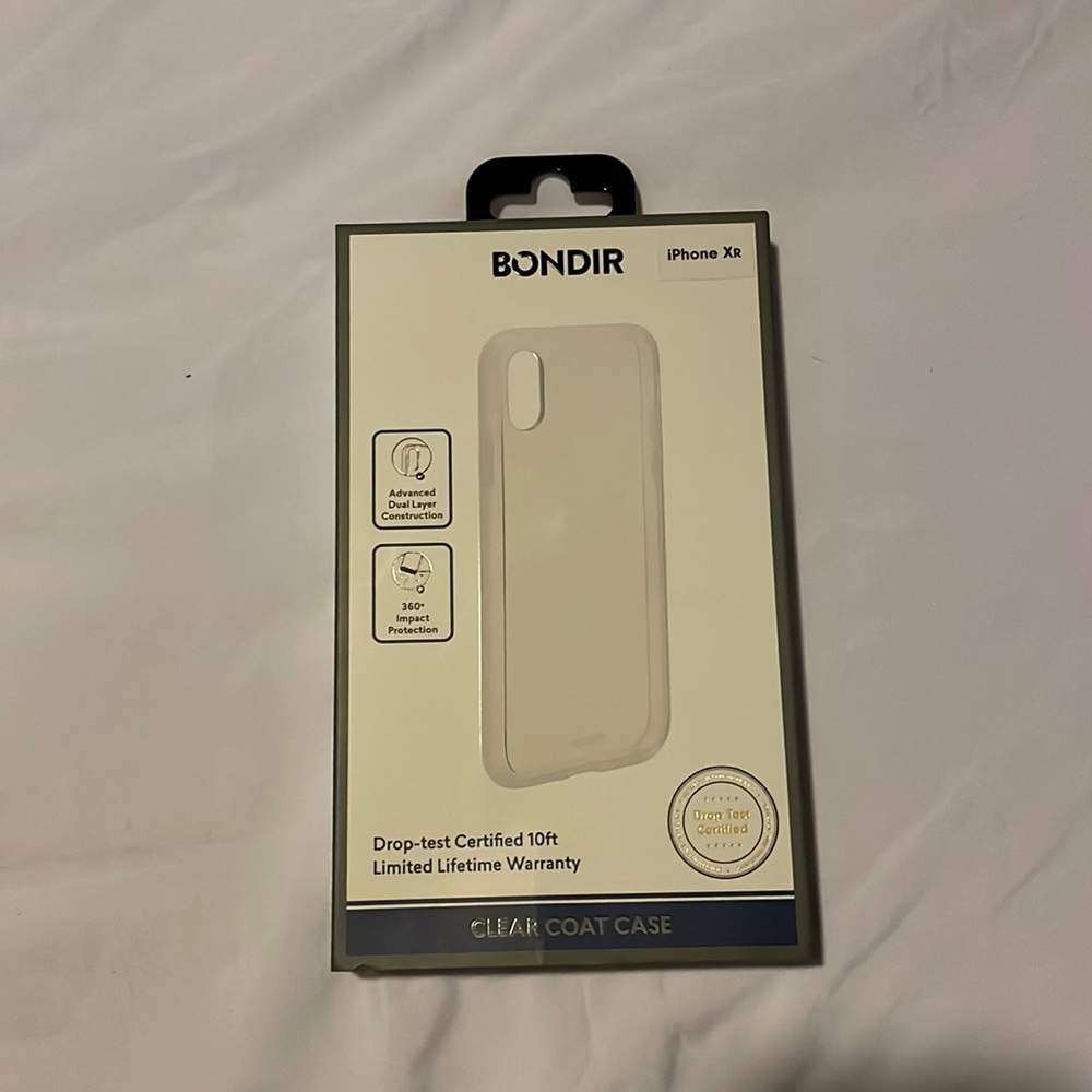 NEW Clear coat case for iphone XR BONDIR